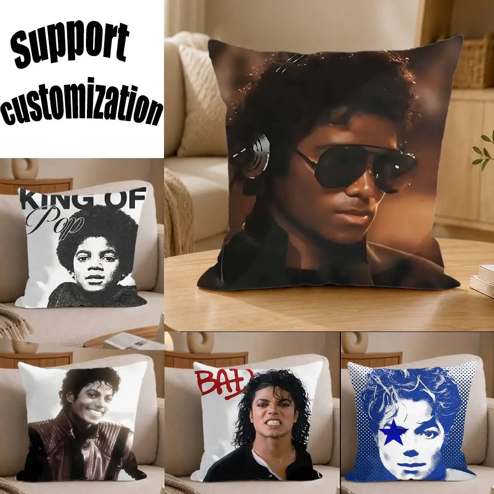 MJ King of Pop Michael Square Sofa Pillow Cover Solid Color Living Room Home Decor Cushion Case
MJ King of Pop Michael Square Sofa Pillow Cover Solid Color Living Room Home Decor Cushion Case