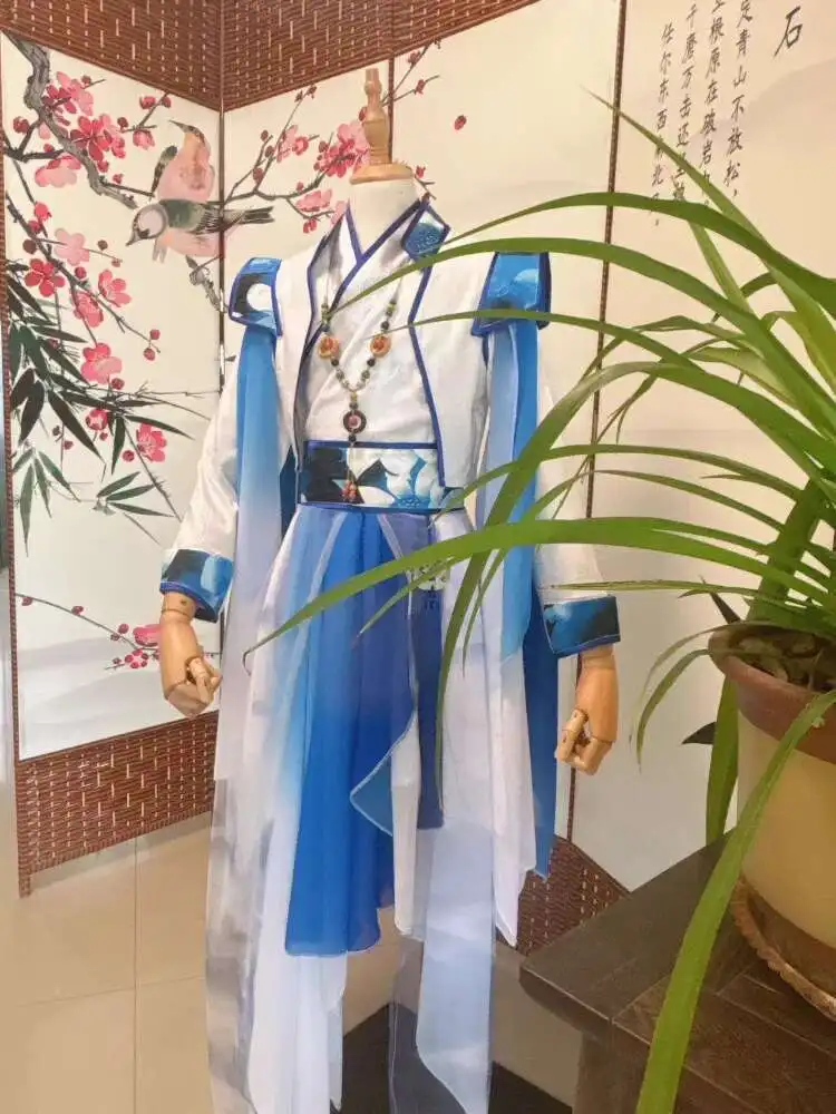 Blue White Hanfu Chinese Elements Fairy Dance Performance Cosplay Costume Halloween Christmas Fancy Party Props
Blue White Hanfu Chinese Elements Fairy Dance Performance Cosplay Costume Halloween Christmas Fancy Party Props