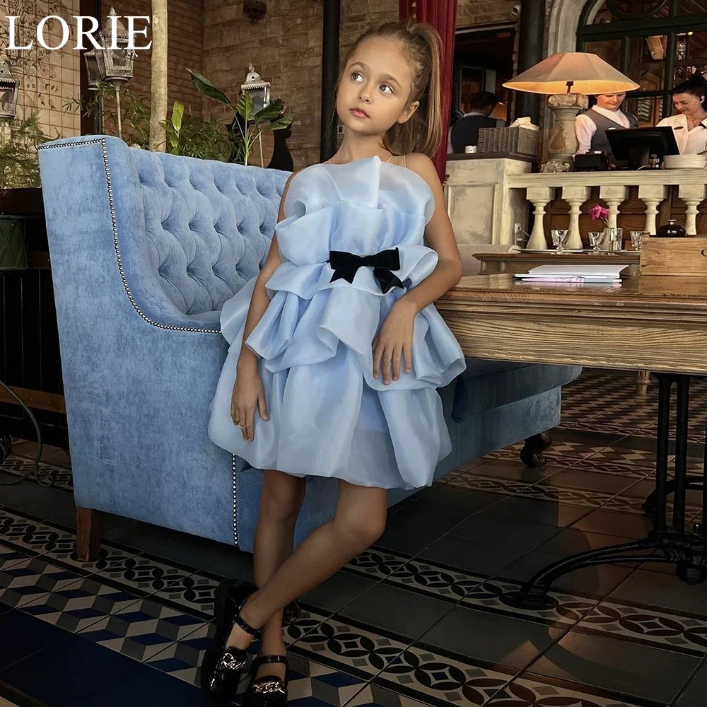 LORIE Chic Sky Blue Flower Girl Dresses A-Line Sleeveless Bow Pleated Tiered Wedding Party Dress Modern Birthday Dress Customize
LORIE Chic Sky Blue Flower Girl Dresses A-Line Sleeveless Bow Pleated Tiered Wedding Party Dress Modern Birthday Dress Customize