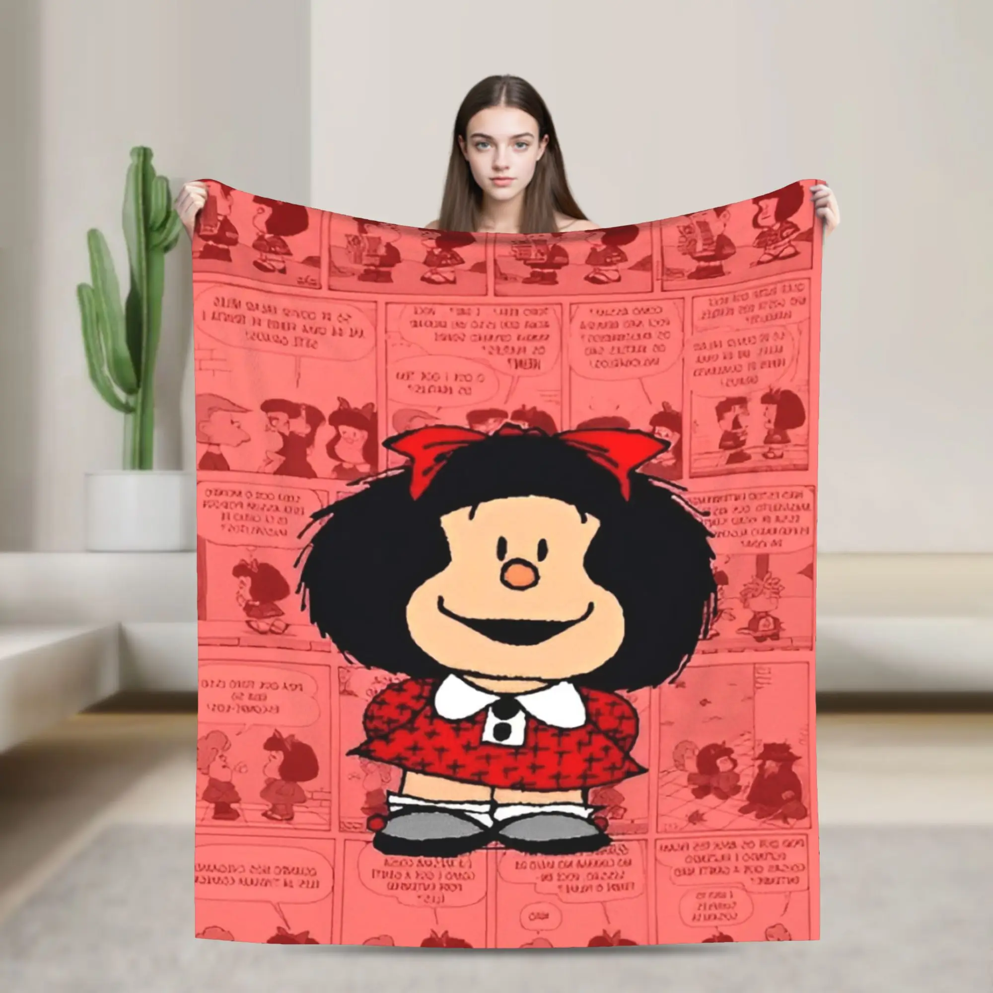 Mafaldas Cartoon Blanket Velvet Summer Air Conditioning Multi-function Warm Throw Blanket for Sofa Bedroom Rug Piece
Mafaldas Cartoon Blanket Velvet Summer Air Conditioning Multi-function Warm Throw Blanket for Sofa Bedroom Rug Piece