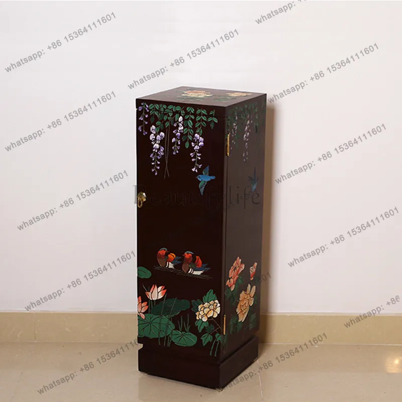 PG-New Chinese engraved black background flower and bird cubic few flower few simple cabinets simple at home door
PG-New Chinese engraved black background flower and bird cubic few flower few simple cabinets simple at home door
