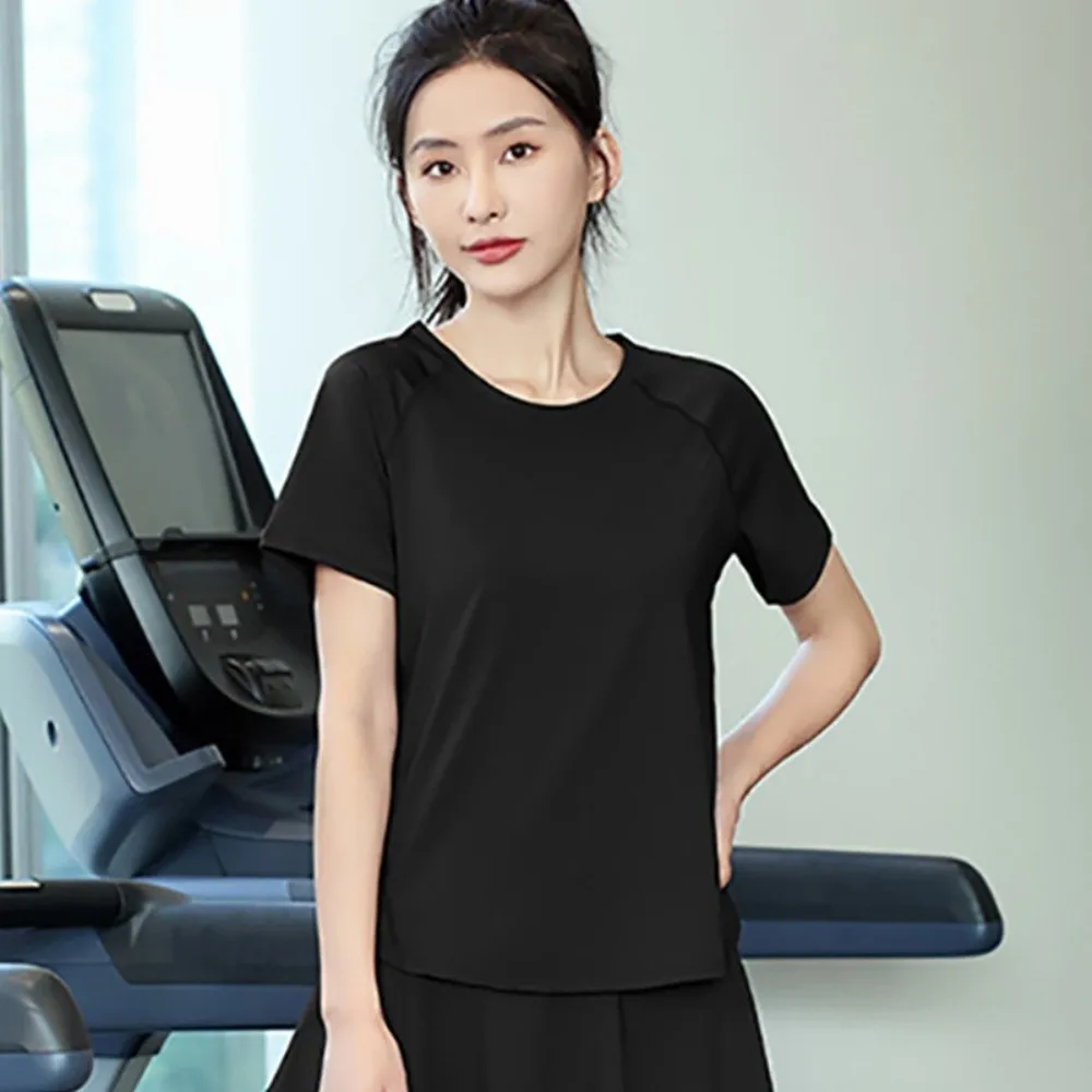 Fashion Plus Size Women Sports T-shirt Quick Dry Black Yoga Loose Tops Short Sleeve Tanks Fitness Crop Top Running Clothes
Fashion Plus Size Women Sports T-shirt Quick Dry Black Yoga Loose Tops Short Sleeve Tanks Fitness Crop Top Running Clothes