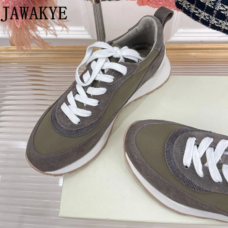 2023 Autumn New Women's Casual Sneakers Sports Shoes Beaded Decoration Comfortable Lightweight Women's Outdoor Walking Shoes
2023 Autumn New Women's Casual Sneakers Sports Shoes Beaded Decoration Comfortable Lightweight Women's Outdoor Walking Shoes