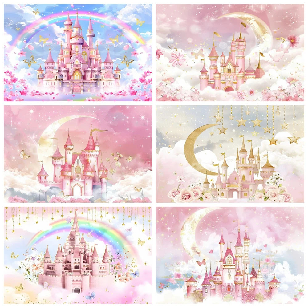 Pink Spring Flowers Cartoon Castle Photography Background Girl 1st Birthday Party Decoration Banner Cake Crush Customization
Pink Spring Flowers Cartoon Castle Photography Background Girl 1st Birthday Party Decoration Banner Cake Crush Customization