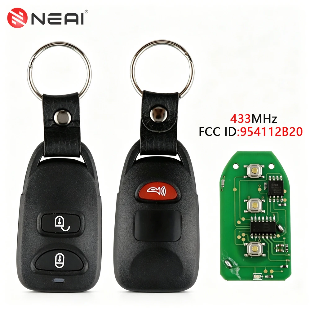 Remote Car Key For Hyundai Tucson Atos Santa Fe Elantra Accent Trajet Eagle 2005-2011 433Mhz 3 Button Fob FCCID954112B20 No Logo
Remote Car Key For Hyundai Tucson Atos Santa Fe Elantra Accent Trajet Eagle 2005-2011 433Mhz 3 Button Fob FCCID954112B20 No Logo