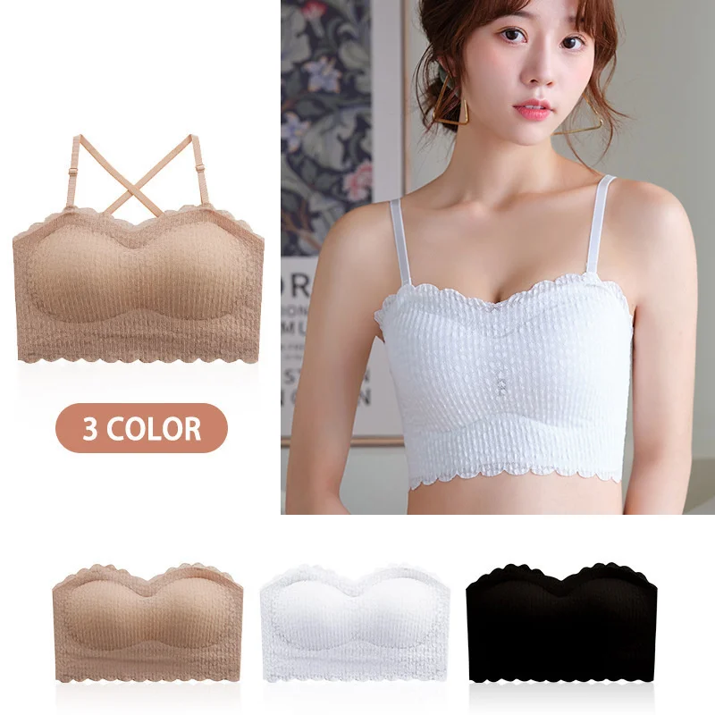 New Women's Sexy Lingerie Bralette - Solid Color Wireless Seamless Bra with Lace, Hollow Out Top for Comfort & Style
New Women's Sexy Lingerie Bralette - Solid Color Wireless Seamless Bra with Lace, Hollow Out Top for Comfort & Style
