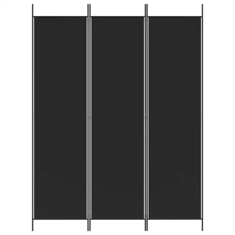 3-Panel Room Divider Black 59.1"x78.7" Fabric
3-Panel Room Divider Black 59.1"x78.7" Fabric