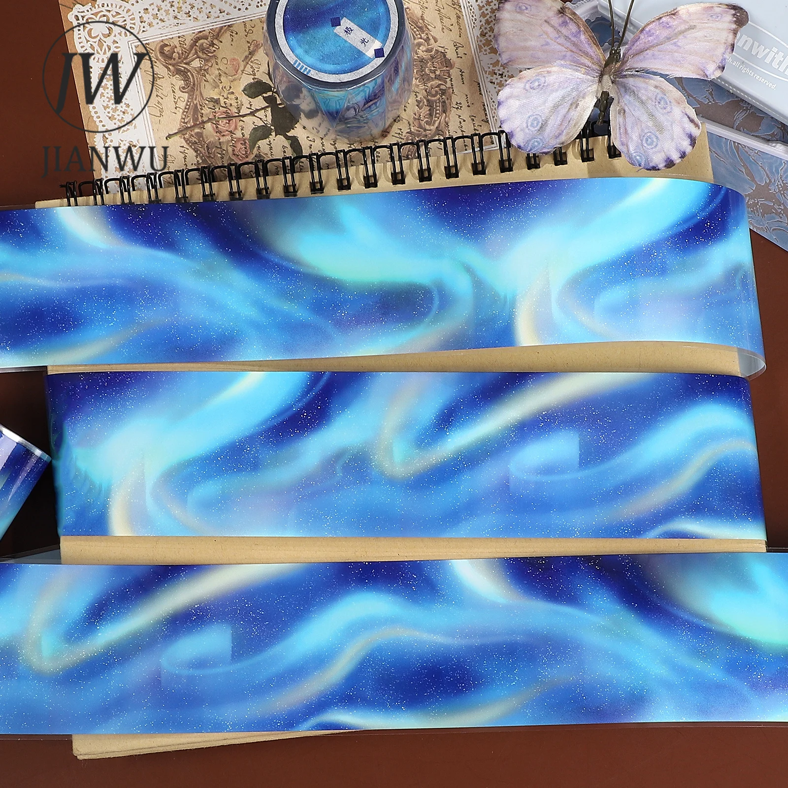 JIANWU 53 мм * 5 м винтажный синий Аврора пейзажный материал коллаж Скрапбукинг ПЭТ лента креативный DIY журнал канцелярские принадлежности
JIANWU 53 мм * 5 м винтажный синий Аврора пейзажный материал коллаж Скрапбукинг ПЭТ лента креативный DIY журнал канцелярские принадлежности