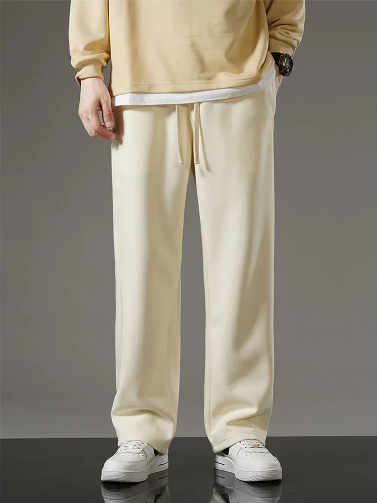 2023 New Autumn Men Sweatpants Korean Fashion Sportswear Drawstring Wide Leg Straight Track Pants Cotton Casual Loose Trousers
2023 New Autumn Men Sweatpants Korean Fashion Sportswear Drawstring Wide Leg Straight Track Pants Cotton Casual Loose Trousers