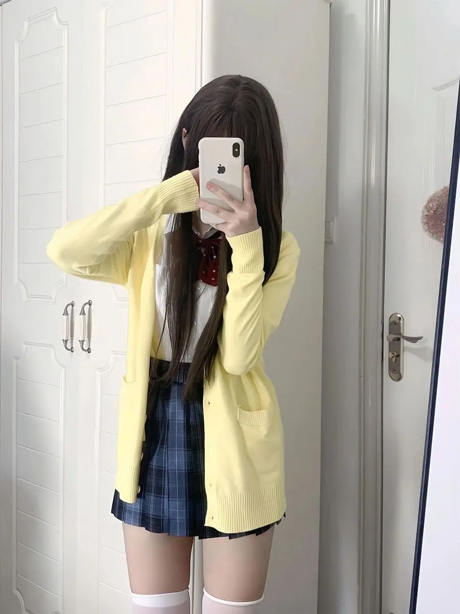 Милый вязаный кардиган, свитер, верхняя одежда, женский длинный све, осень-зима, оригинальный JK orm, универсальный китайский Sle Lolita
Милый вязаный кардиган, свитер, верхняя одежда, женский длинный све, осень-зима, оригинальный JK orm, универсальный китайский Sle Lolita