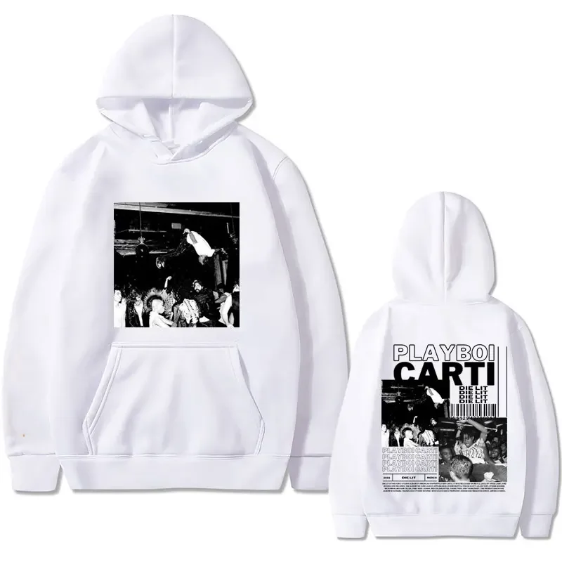 Hip Hop Rapper Playboi Carti Die Lit Music Album Hoodie Men's Fleece Cotton Sweatshirt Pullover Men Vintage Oversized Streetwear
Hip Hop Rapper Playboi Carti Die Lit Music Album Hoodie Men's Fleece Cotton Sweatshirt Pullover Men Vintage Oversized Streetwear