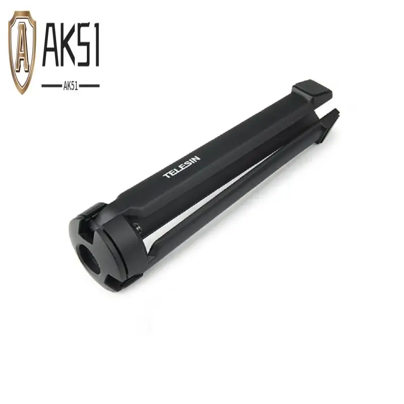 AK51-TELESIN Aluminum Alloy Collapsible Tripod With 1/4 Screw Hand Strap For Gopro Hero 12 11 10 9 8 7 6 Insta360 Osmo Action Ca
AK51-TELESIN Aluminum Alloy Collapsible Tripod With 1/4 Screw Hand Strap For Gopro Hero 12 11 10 9 8 7 6 Insta360 Osmo Action Ca