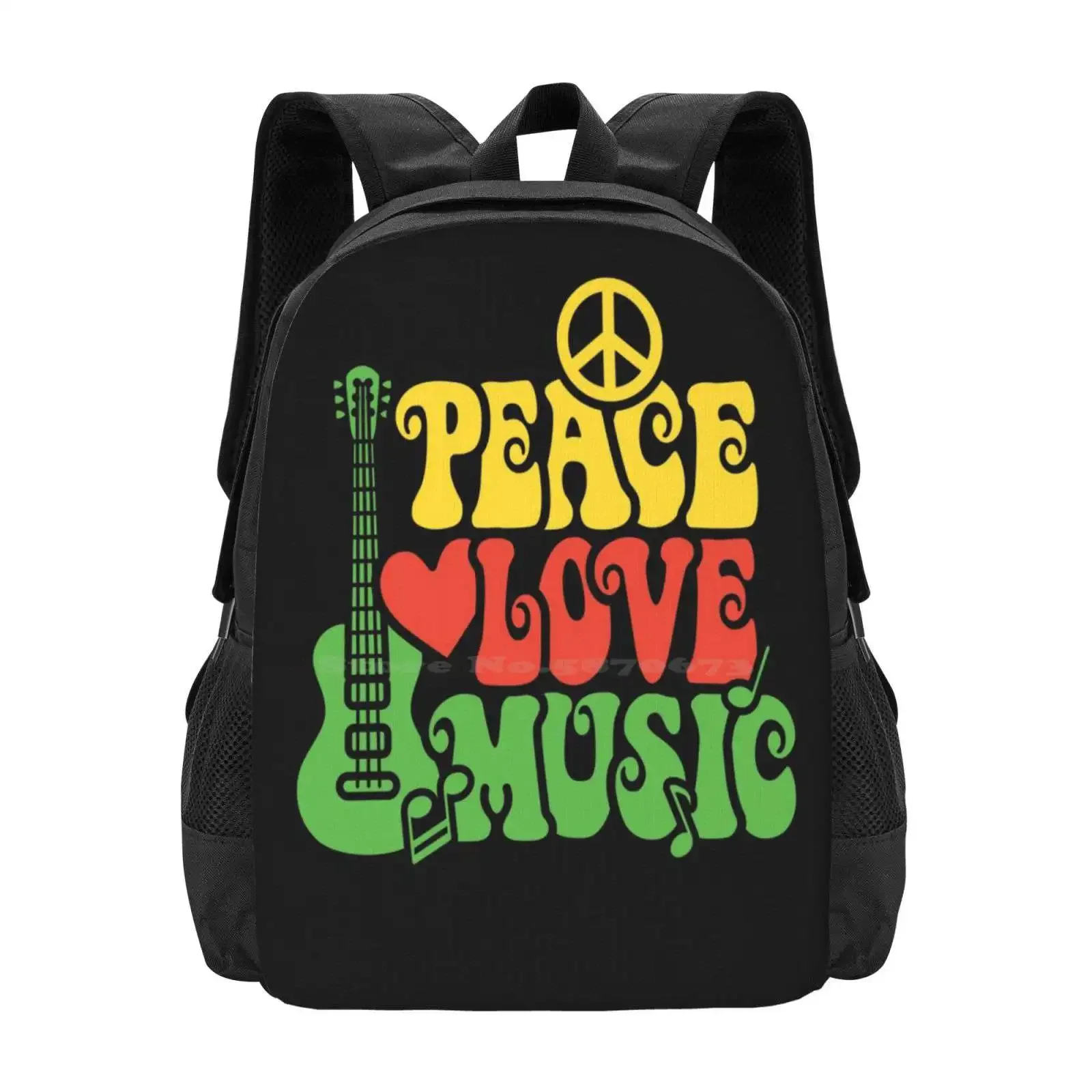 Reggae Peace Love Music School Bags For Teenage Girls Laptop Travel Bags 1960s 1970s 1980s Eighties Colorful Colors Groovy
Reggae Peace Love Music School Bags For Teenage Girls Laptop Travel Bags 1960s 1970s 1980s Eighties Colorful Colors Groovy