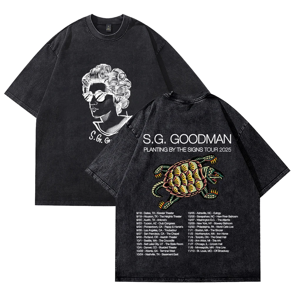 S.G. Goodman Planting By The Signs Tour T-shirts Merch Unisex Vintage Cotton Wash Tees Short Sleeve O-neck Tops
S.G. Goodman Planting By The Signs Tour T-shirts Merch Unisex Vintage Cotton Wash Tees Short Sleeve O-neck Tops