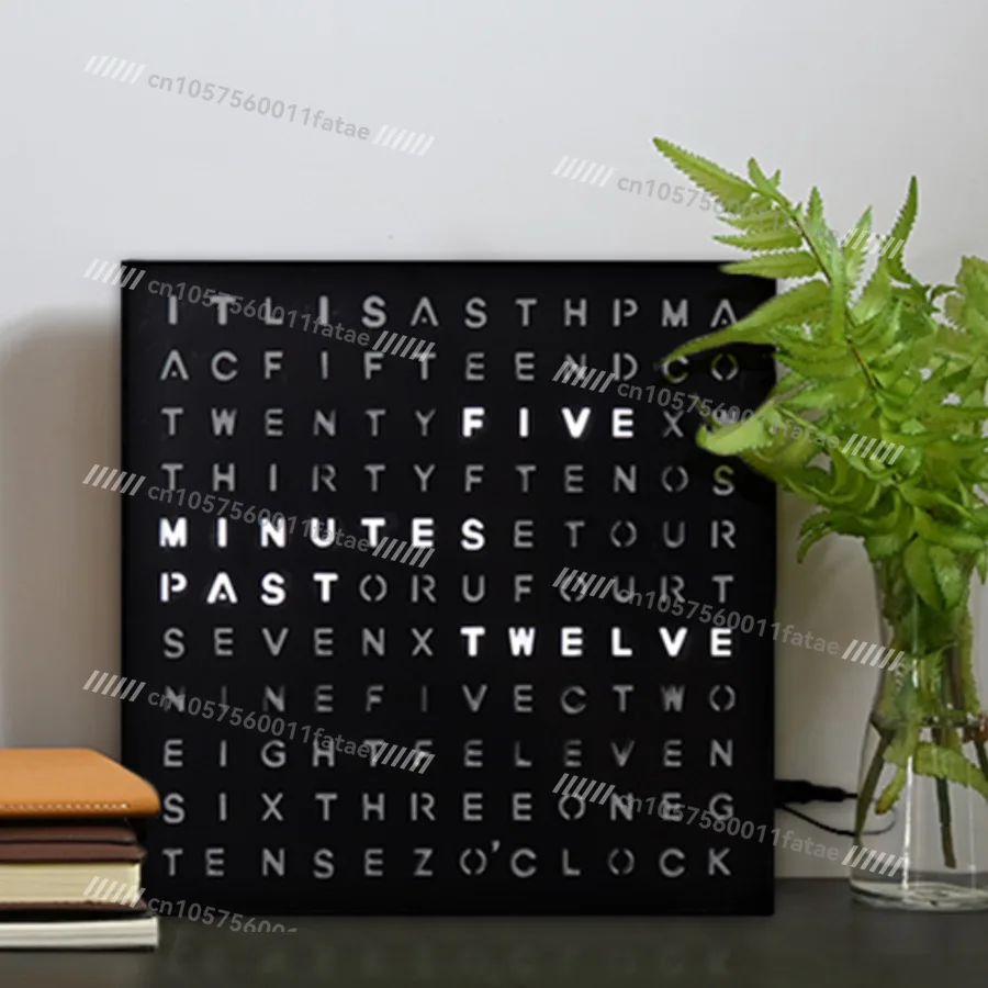 Fashion Creative Desktop Ornament English Display Reading Time Table Office Learning Reading Time LED Alphabet Wall Clock
Fashion Creative Desktop Ornament English Display Reading Time Table Office Learning Reading Time LED Alphabet Wall Clock