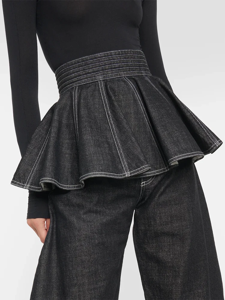 Ruffled A-line mini bustier y2k sexy versatile denim half-body skirt female 2024 summer new
Ruffled A-line mini bustier y2k sexy versatile denim half-body skirt female 2024 summer new