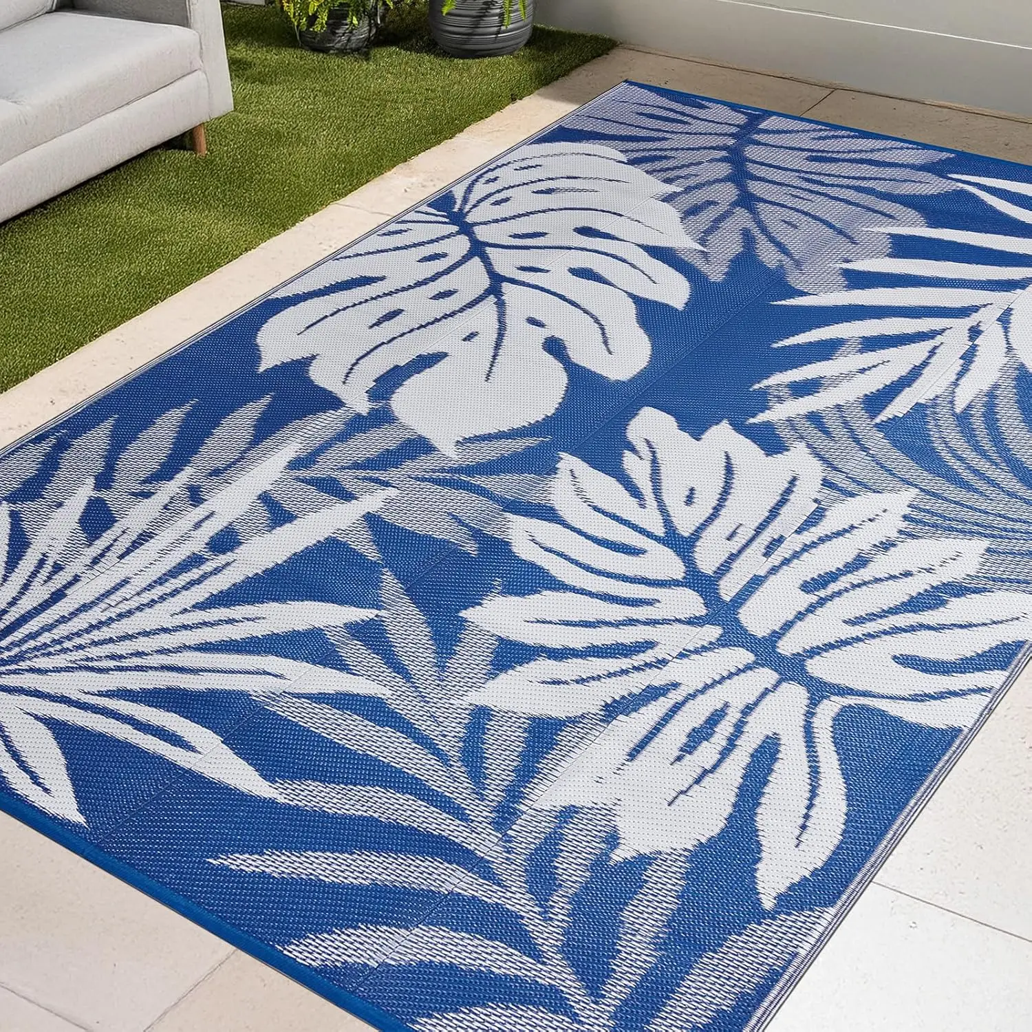 Outdoor Patio Rug, 5x8 ft Waterproof Reversible Large Area Rugs Plastic Straw Mats for RV, for RV, Picnic, Backyard, Deck, Ba
Outdoor Patio Rug, 5x8 ft Waterproof Reversible Large Area Rugs Plastic Straw Mats for RV, for RV, Picnic, Backyard, Deck, Ba