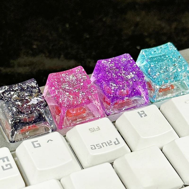 New Creative Personalized Transparent Sequins Key Cap Resin Key Cap DIY Cross Axis Mechanical Keyboard Keycap
New Creative Personalized Transparent Sequins Key Cap Resin Key Cap DIY Cross Axis Mechanical Keyboard Keycap