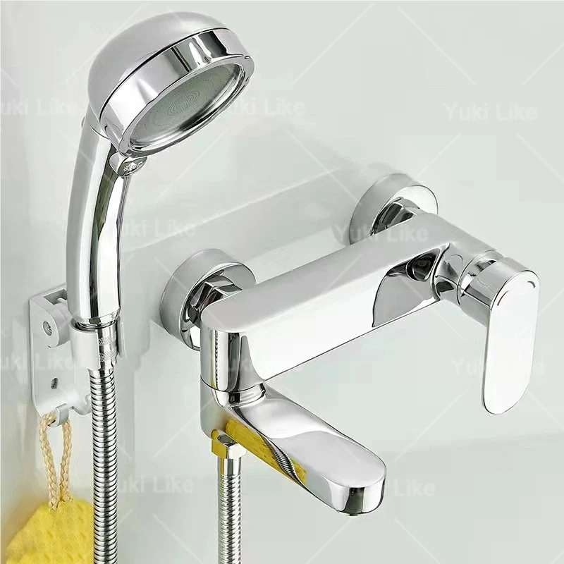 Silver and Gray Bathroom Faucets Simple Shower Set Hot Cold Water Bathtub Shower Systems Set Bathtub Faucet
Silver and Gray Bathroom Faucets Simple Shower Set Hot Cold Water Bathtub Shower Systems Set Bathtub Faucet