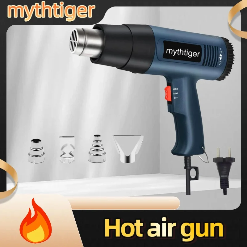 2000W Heat Gun Professional Hot Air Gun 60-600℃ 4 Nozzles for DIY Stripping Paint Shrinking PVC and Home
2000W Heat Gun Professional Hot Air Gun 60-600℃ 4 Nozzles for DIY Stripping Paint Shrinking PVC and Home