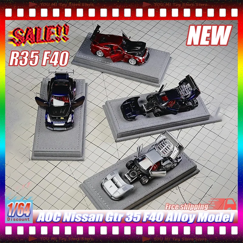 New 1:64 Aoc Nissan Gtr 35 Rr Full Opening Hec Exhibition Limited Alloy Die-Cast Car Models Collectible Vehicle For Enthusiasts
New 1:64 Aoc Nissan Gtr 35 Rr Full Opening Hec Exhibition Limited Alloy Die-Cast Car Models Collectible Vehicle For Enthusiasts