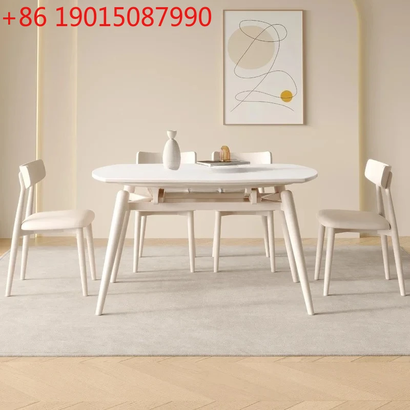 Light Luxury Stone Plate Dining Table Silent Cream Wind Retractable round Table Household Rectangular Dining Table
Light Luxury Stone Plate Dining Table Silent Cream Wind Retractable round Table Household Rectangular Dining Table