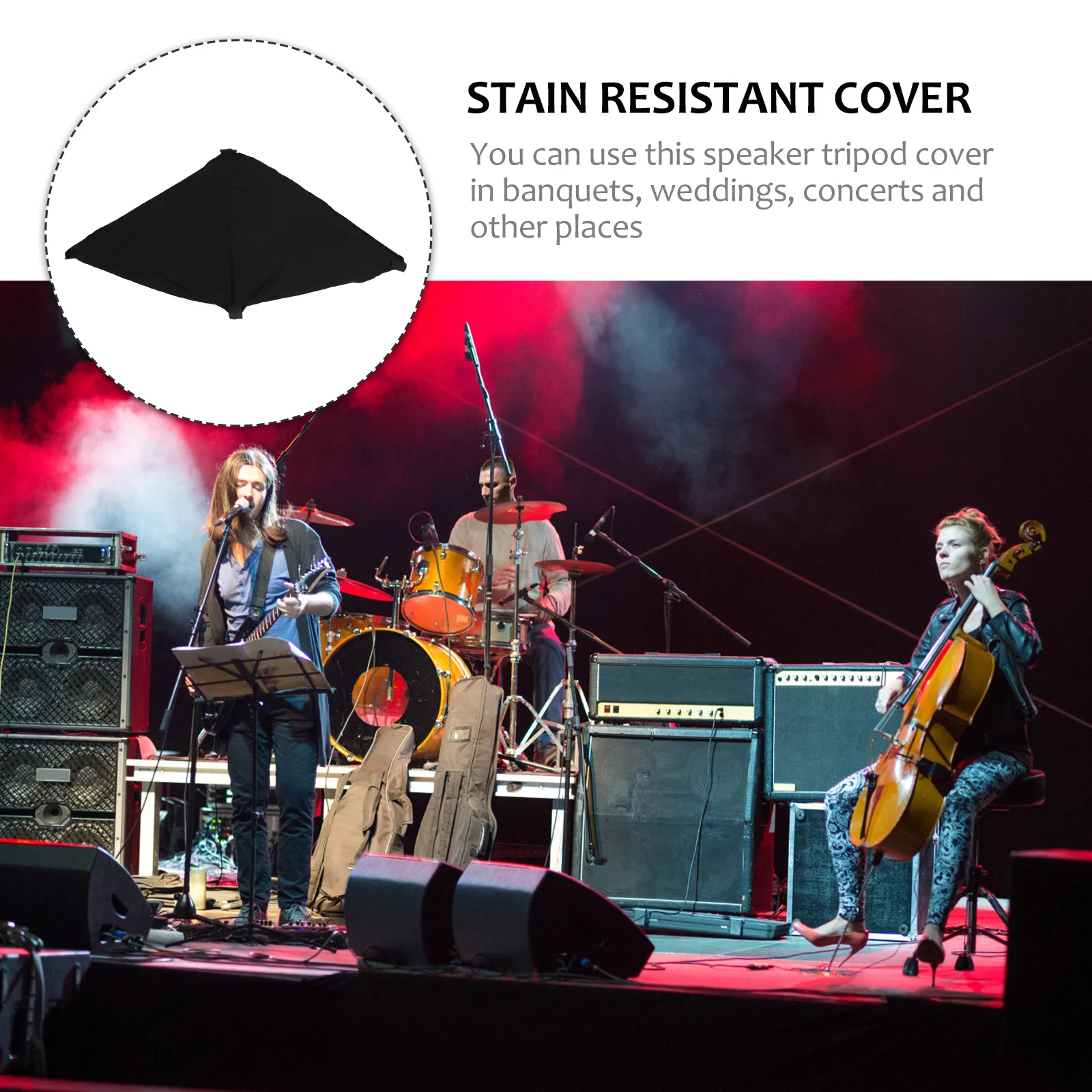 1Pcs Speaker Tripod Cover Polyester Stretchable Durable Adjustable Foldable Portable Stage Use Black Speaker Stand Cover
1Pcs Speaker Tripod Cover Polyester Stretchable Durable Adjustable Foldable Portable Stage Use Black Speaker Stand Cover