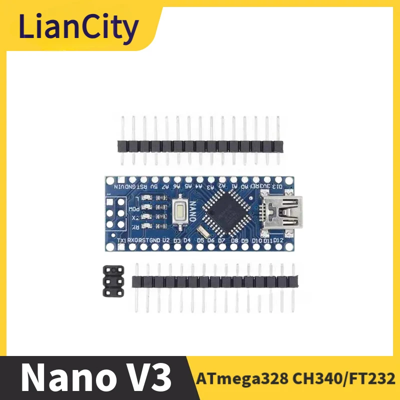 V3 ATmega328 CH340 MiniUSB CompatibleNano V3.0
V3 ATmega328 CH340 MiniUSB CompatibleNano V3.0