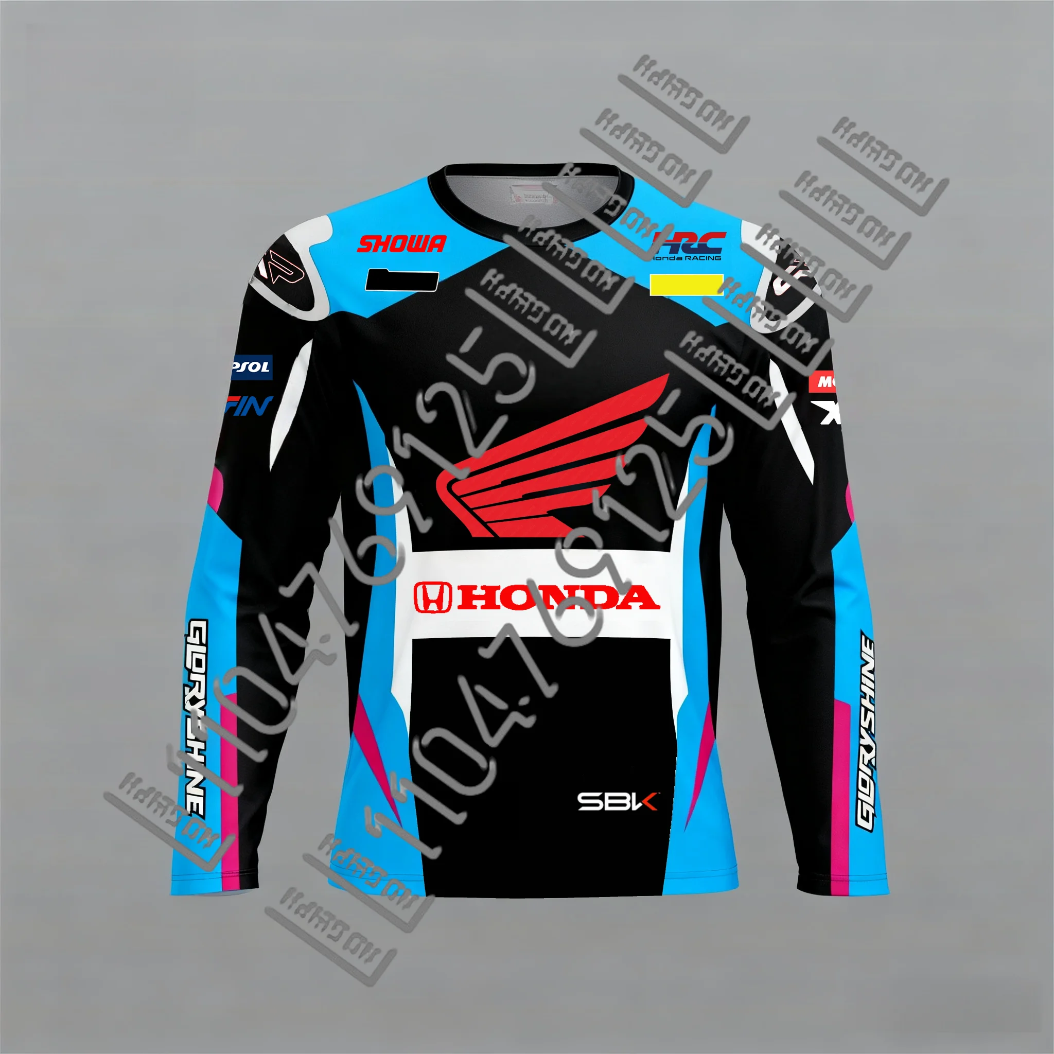 Honda WSBK новая мотоциклетная рубашка с длинными рукавами, осенняя мужская и женская свободная дышащая спортивная рубашка с 3D сеткой, быстросохнущий топ 
Honda WSBK новая мотоциклетная рубашка с длинными рукавами, осенняя мужская и женская свободная дышащая спортивная рубашка с 3D сеткой, быстросохнущий топ