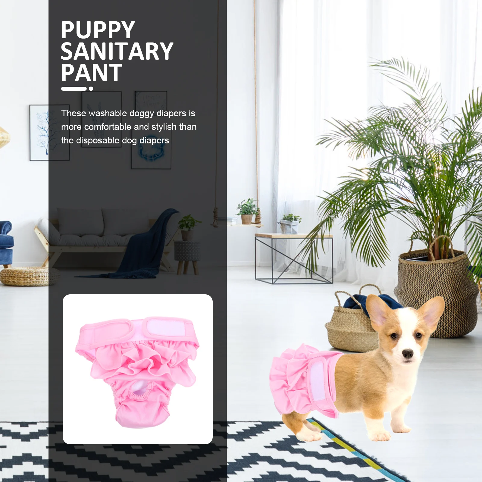 Pet Physiological Pants Washable Dog Period Pant Puppy Protective Sanitary Pant Indoor Reusable Dog Diaper Comfortable Anti-Leak
Pet Physiological Pants Washable Dog Period Pant Puppy Protective Sanitary Pant Indoor Reusable Dog Diaper Comfortable Anti-Leak