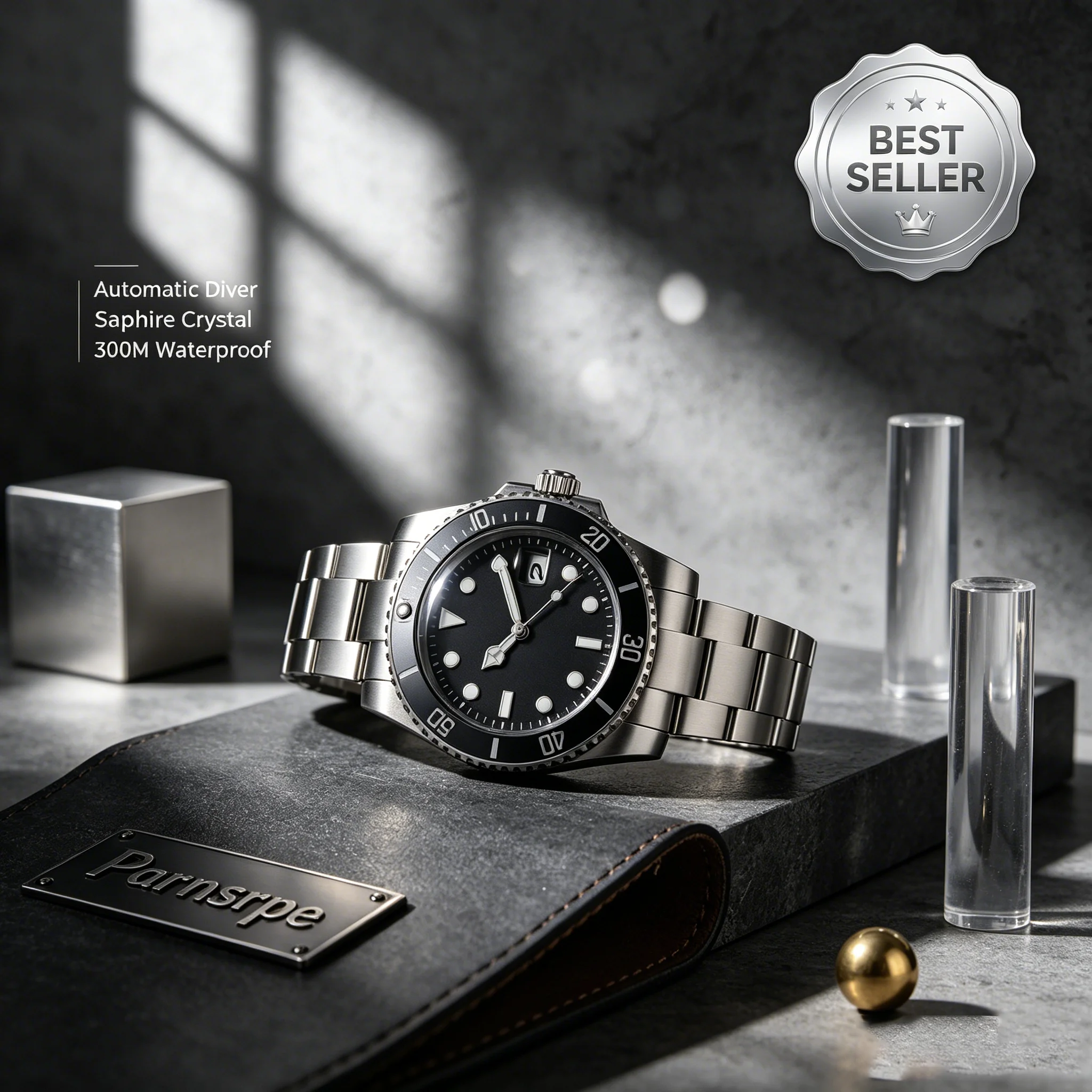 Parnsrpe Luxury Aseptic Black Surface Men's Automatic Mechanical Watch Watch Stainless Steel Color Case Strap
Parnsrpe Luxury Aseptic Black Surface Men's Automatic Mechanical Watch Watch Stainless Steel Color Case Strap