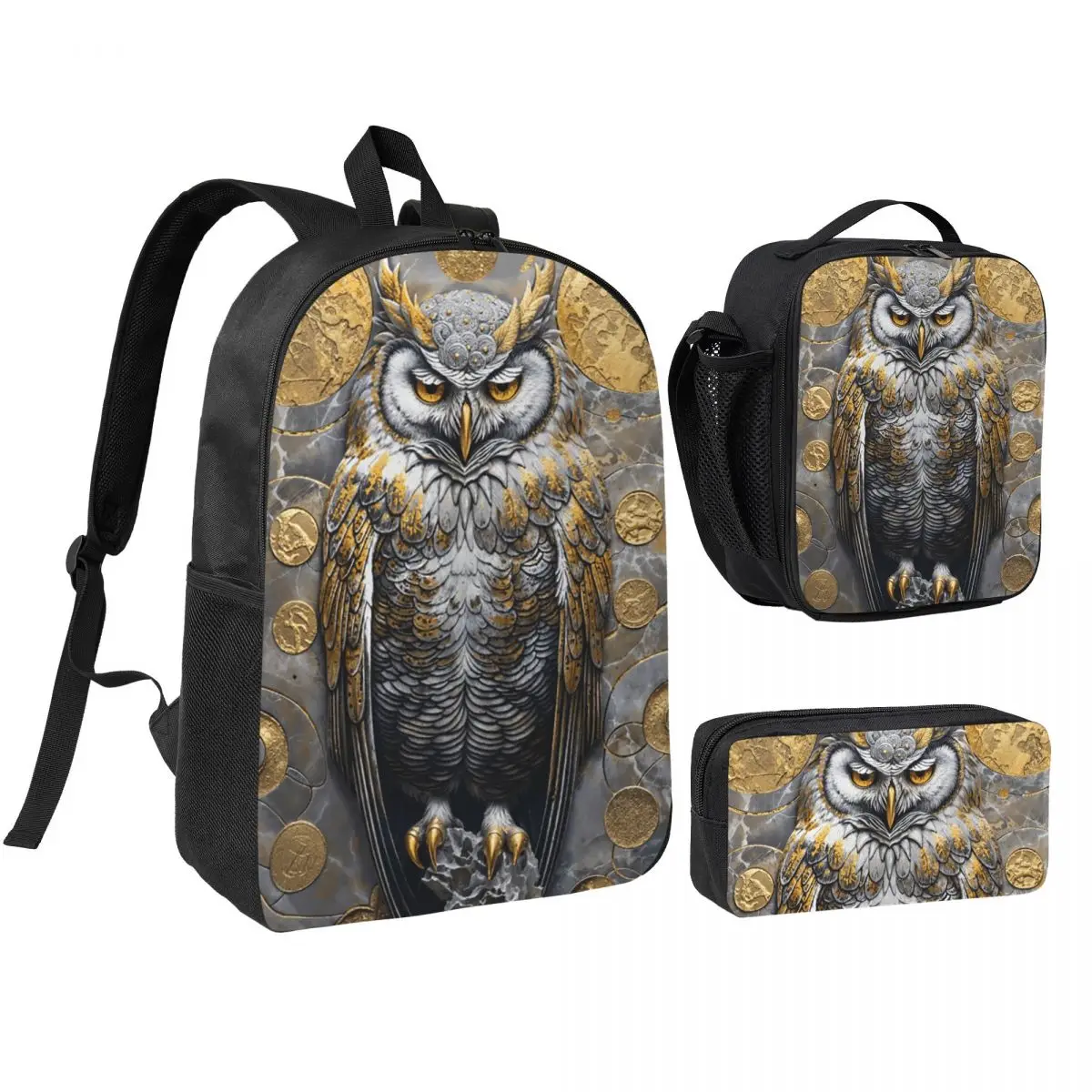 Owl Beliefs Print Backpack Student Boys Girls BookBag School Bag Computer Shoulder Bags 3ps Insulated Lunch Bag Pencil Case
Owl Beliefs Print Backpack Student Boys Girls BookBag School Bag Computer Shoulder Bags 3ps Insulated Lunch Bag Pencil Case