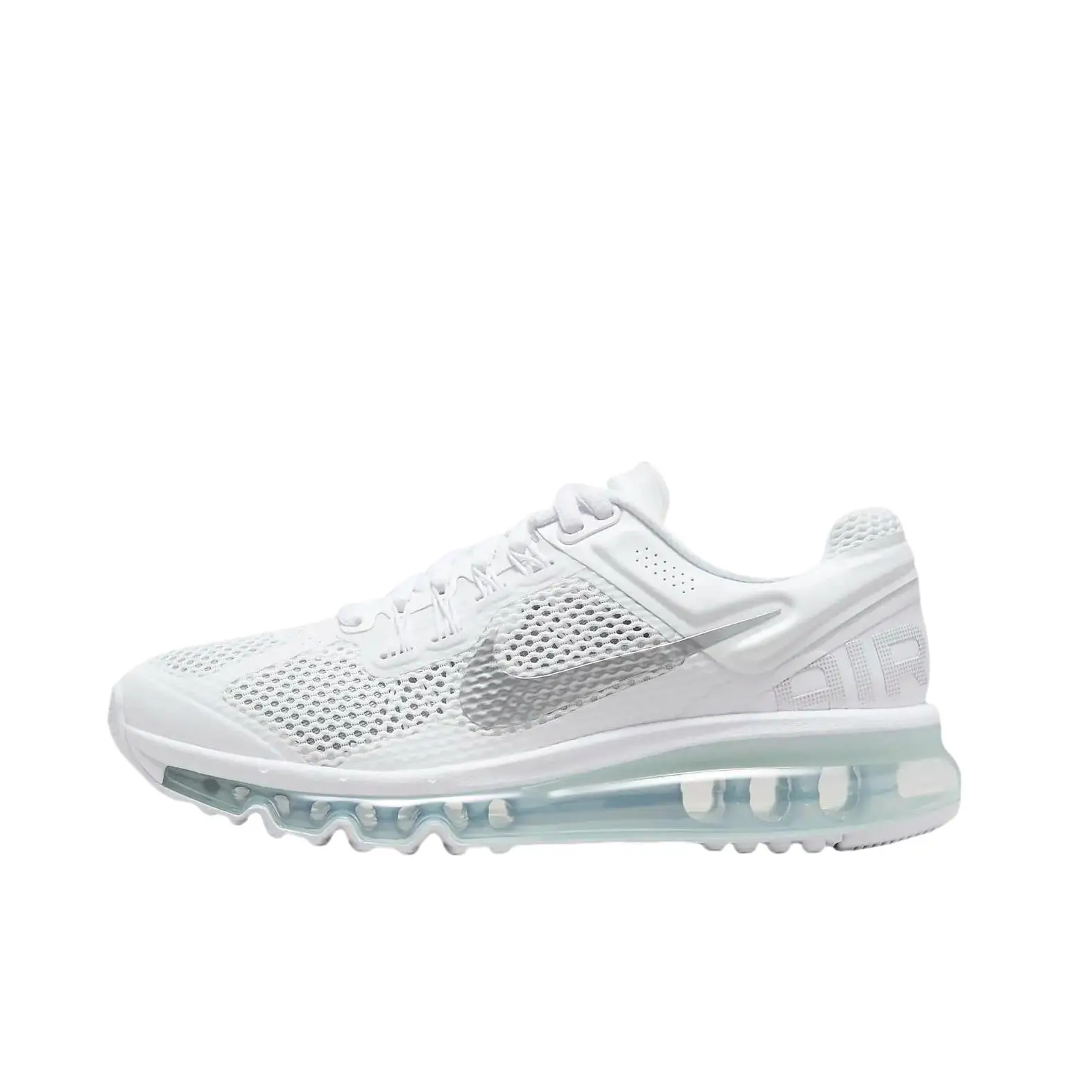 Nike Air Max 2013 Women and Men White Color Fabric Cushioning Anti-slip Abrasion Resistant Athletic Running Shoes 555426-101
Nike Air Max 2013 Women and Men White Color Fabric Cushioning Anti-slip Abrasion Resistant Athletic Running Shoes 555426-101