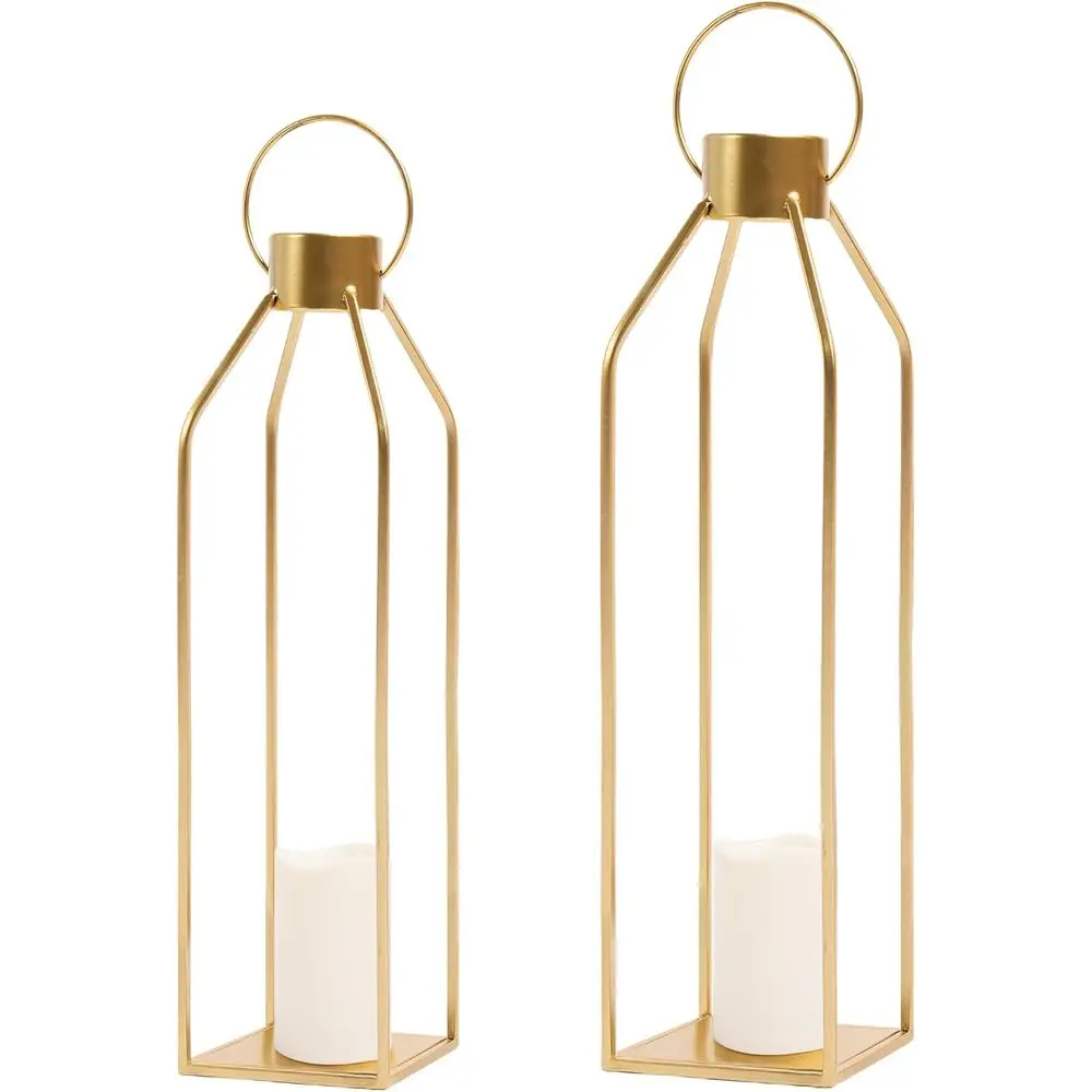 Декоративный фонарь HPC в стиле кантри - 22'' 19'' Большие высокие золотые металлические фонари для свечей с таймером и эффектом мерцающих пламен для гостиной или улицы
Декоративный фонарь HPC в стиле кантри - 22'' 19'' Большие высокие золотые металлические фонари для свечей с таймером и эффектом мерцающих пламен для гостиной или улицы