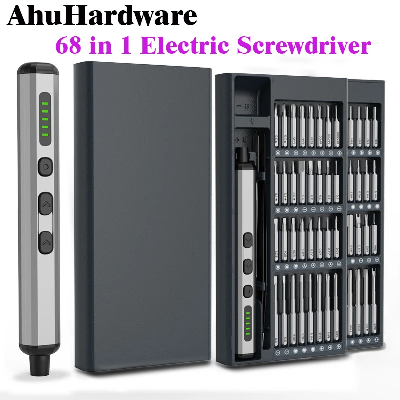 68 in 1 Electric Screwdriver Kits 5 Torque Settings Precision Power Tool Magnetic Screw Driver Bits for iphone Glasses iWatch PC
68 in 1 Electric Screwdriver Kits 5 Torque Settings Precision Power Tool Magnetic Screw Driver Bits for iphone Glasses iWatch PC