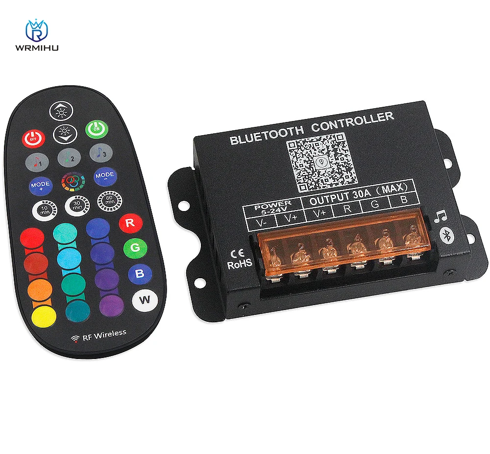 NEW Bluetooth DC5-24V RGB LED Strip Light Controller 30A 4-wire 3-channel Constant Voltage Lamp RF 29-Key Wireless Remote Dimmer
NEW Bluetooth DC5-24V RGB LED Strip Light Controller 30A 4-wire 3-channel Constant Voltage Lamp RF 29-Key Wireless Remote Dimmer