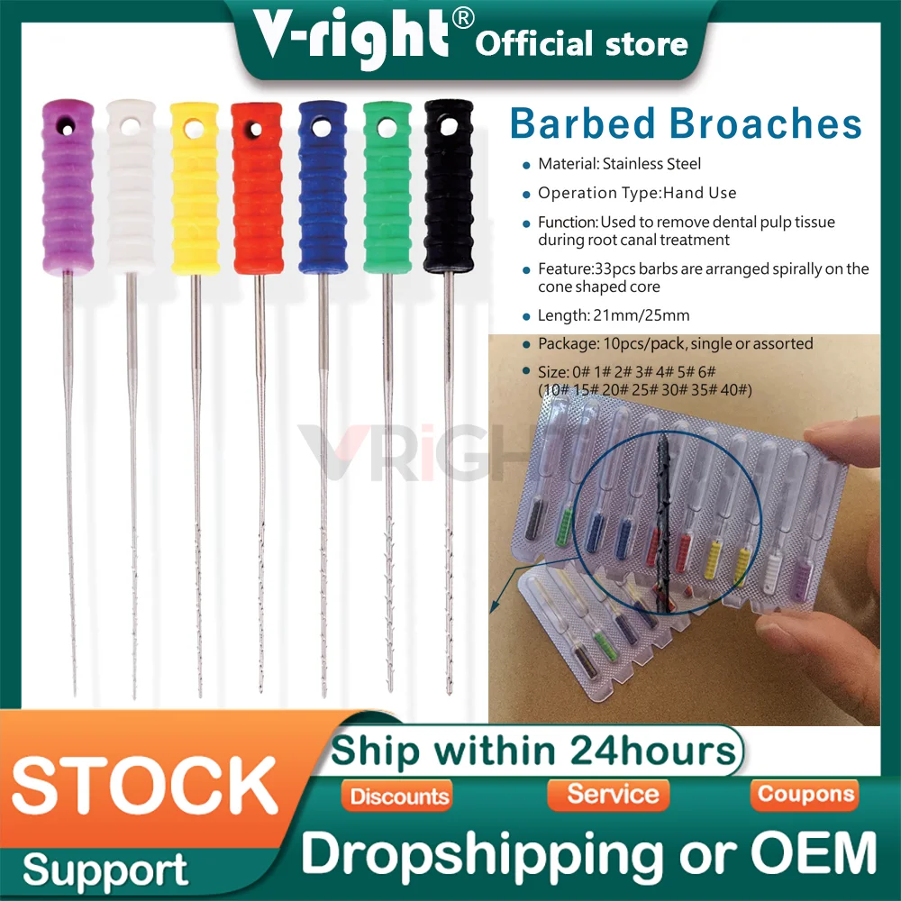 10Pcs/Pcs 0#-6# Dental Barbed Broaches Endodontic Root Canal Cleaning Needles Hand Use Files 21MM/25MM Paste Carriers Dentistry
10Pcs/Pcs 0#-6# Dental Barbed Broaches Endodontic Root Canal Cleaning Needles Hand Use Files 21MM/25MM Paste Carriers Dentistry