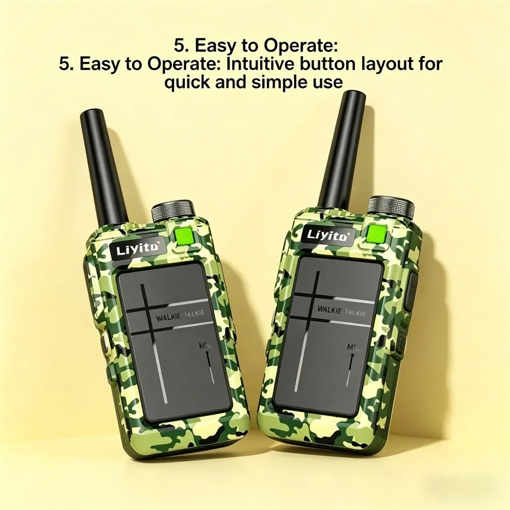 2Pcs Mini Walkie Talkie Easy to Use Clear Voice Noise Cancelling Type C Portable Two Way Radio for Family Kids Camping Hiking
2Pcs Mini Walkie Talkie Easy to Use Clear Voice Noise Cancelling Type C Portable Two Way Radio for Family Kids Camping Hiking