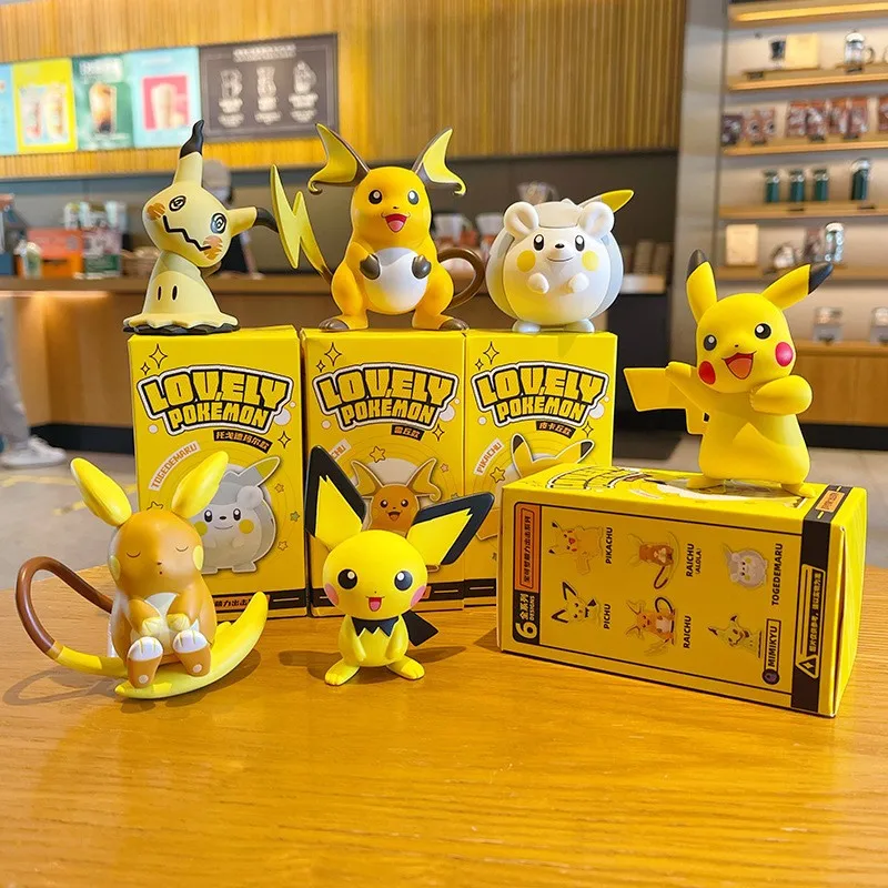 Pokemon Electric Type Figure Blind Box Pikachu Raichu Pichu Mimikyu Tandemaus Pawmi Model Doll Kawaii Room Decoration Gift
Pokemon Electric Type Figure Blind Box Pikachu Raichu Pichu Mimikyu Tandemaus Pawmi Model Doll Kawaii Room Decoration Gift