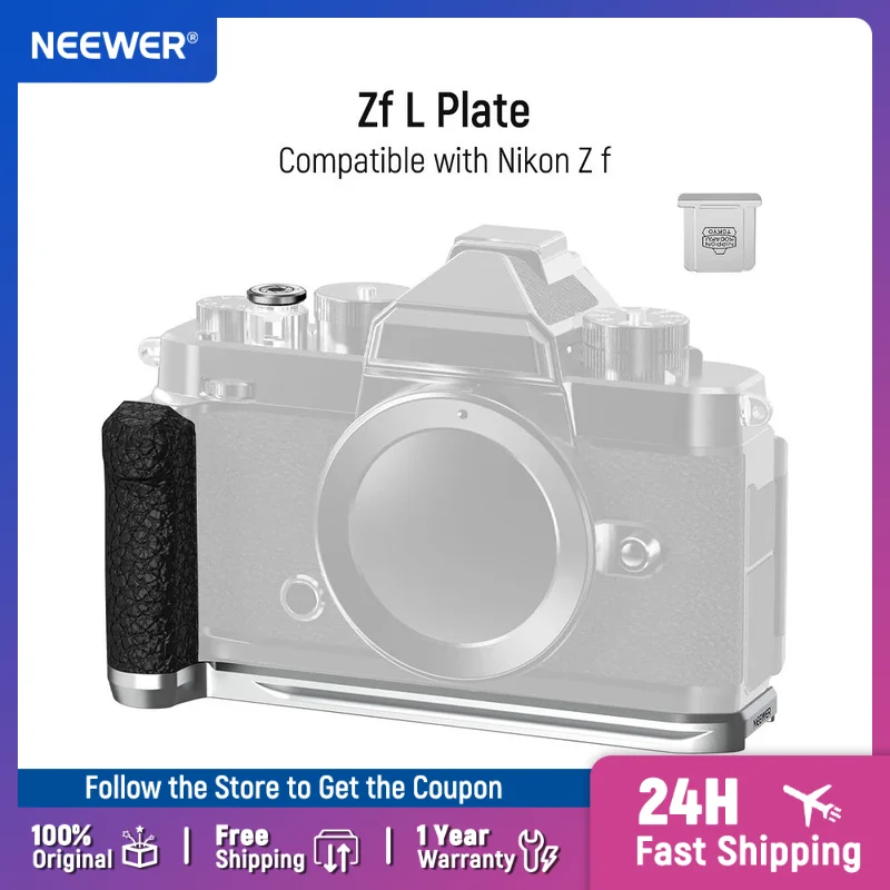 NEEWER Retro L Shaped Bracket Handgrip Handle Grip Camera Accessories with Arca Type Quick Release Baseplate Only For Nikon Z f
NEEWER Retro L Shaped Bracket Handgrip Handle Grip Camera Accessories with Arca Type Quick Release Baseplate Only For Nikon Z f