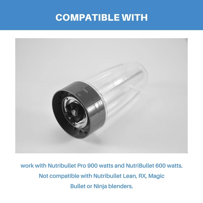 Запасные части A02M: стакан на 32 унции, лезвие и уплотнительное кольцо, резиновые прокладки, совместимые с Nutribullet.
Запасные части A02M: стакан на 32 унции, лезвие и уплотнительное кольцо, резиновые прокладки, совместимые с Nutribullet.