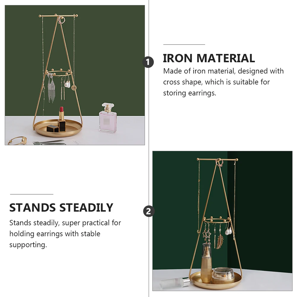 1PC Display Rack Jewelry Stand Earring Shelf Cross Shaped Golden Wrought Iron ganizer Steady Desktop Home Storage Gift For
1PC Display Rack Jewelry Stand Earring Shelf Cross Shaped Golden Wrought Iron ganizer Steady Desktop Home Storage Gift For