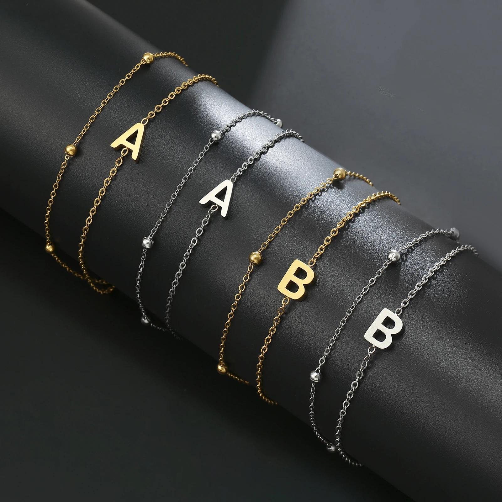 Cazador Stainless Steel Double Chains Bracelet for Women Initial Letter A-Z Alphabet Jewelry 2025 Bracelet on Hand Birthday Gift
Cazador Stainless Steel Double Chains Bracelet for Women Initial Letter A-Z Alphabet Jewelry 2025 Bracelet on Hand Birthday Gift