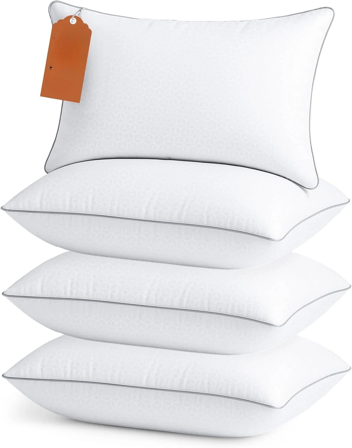 Firm King Size Pillows Set of 4, Bed Pillows for Side, Back, and Stomach Sleepers - Oeko-Tex Certified Supportive Down A
Firm King Size Pillows Set of 4, Bed Pillows for Side, Back, and Stomach Sleepers - Oeko-Tex Certified Supportive Down A