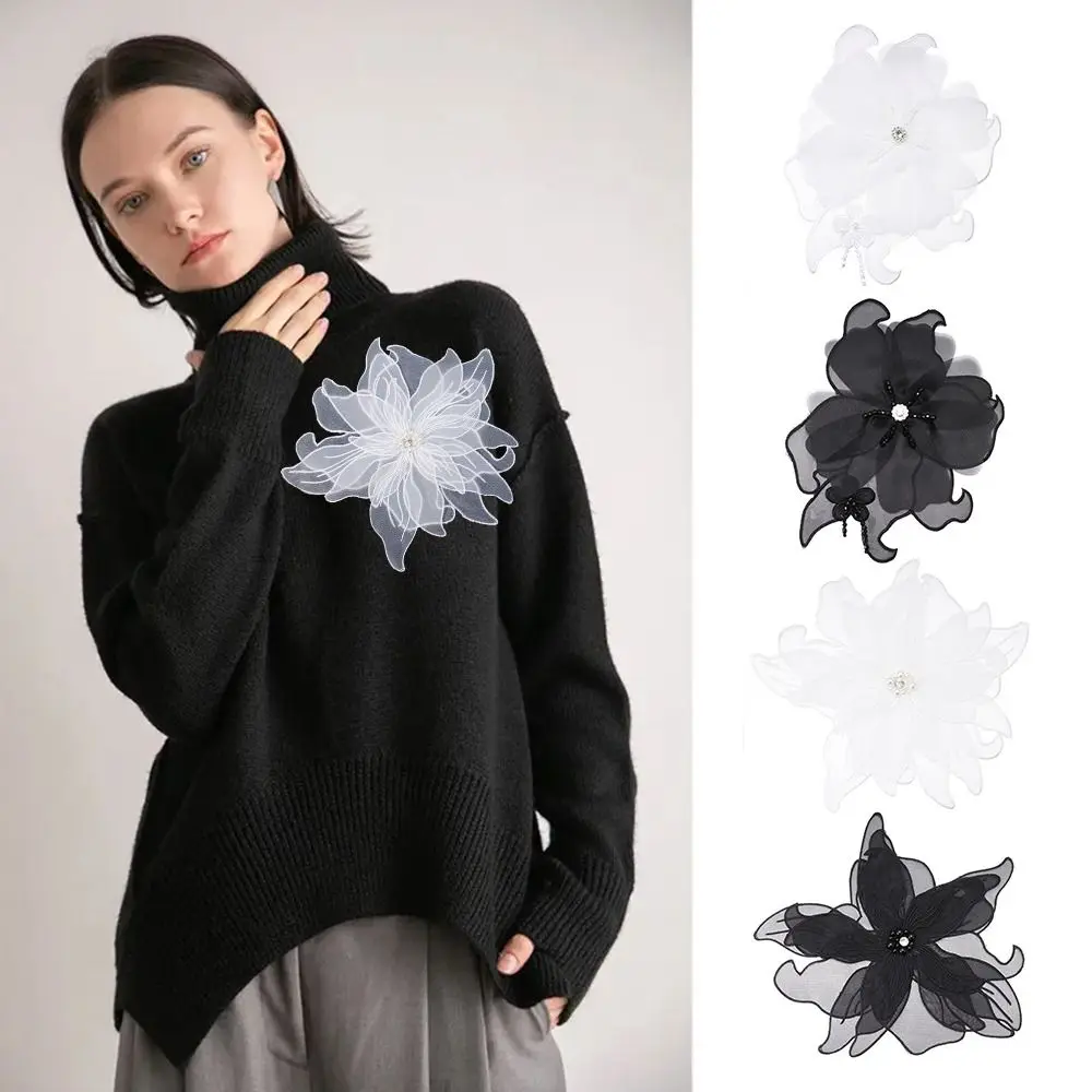 Clothing Accessories Handmade Pearl Flower Patches Dress DIY Decorative Cloth Fabric Flower Lace Patches Multilayer Sew On
Clothing Accessories Handmade Pearl Flower Patches Dress DIY Decorative Cloth Fabric Flower Lace Patches Multilayer Sew On