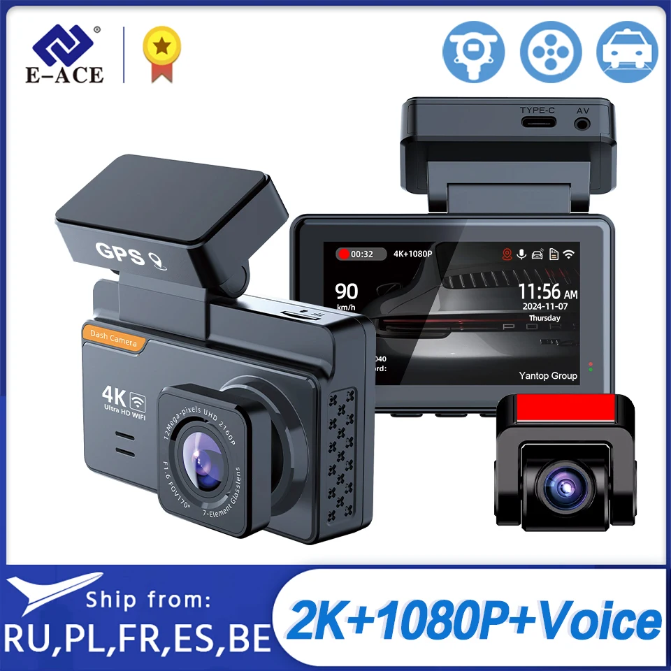 DashCam 4K Mini Car Dvr Video Recorder With GPS WIFI Support Dual Lens 1080P RearView Camera Night Vision 24h Parking summer
DashCam 4K Mini Car Dvr Video Recorder With GPS WIFI Support Dual Lens 1080P RearView Camera Night Vision 24h Parking summer