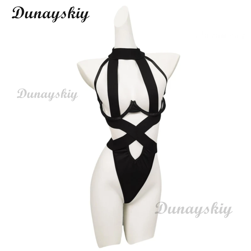 Game NieR Automata 2B Cosplay Costume Black Bandage Lingerie Hollow Out Women Halter Bodysuit One Pieces Pajamas Drop Ship
Game NieR Automata 2B Cosplay Costume Black Bandage Lingerie Hollow Out Women Halter Bodysuit One Pieces Pajamas Drop Ship