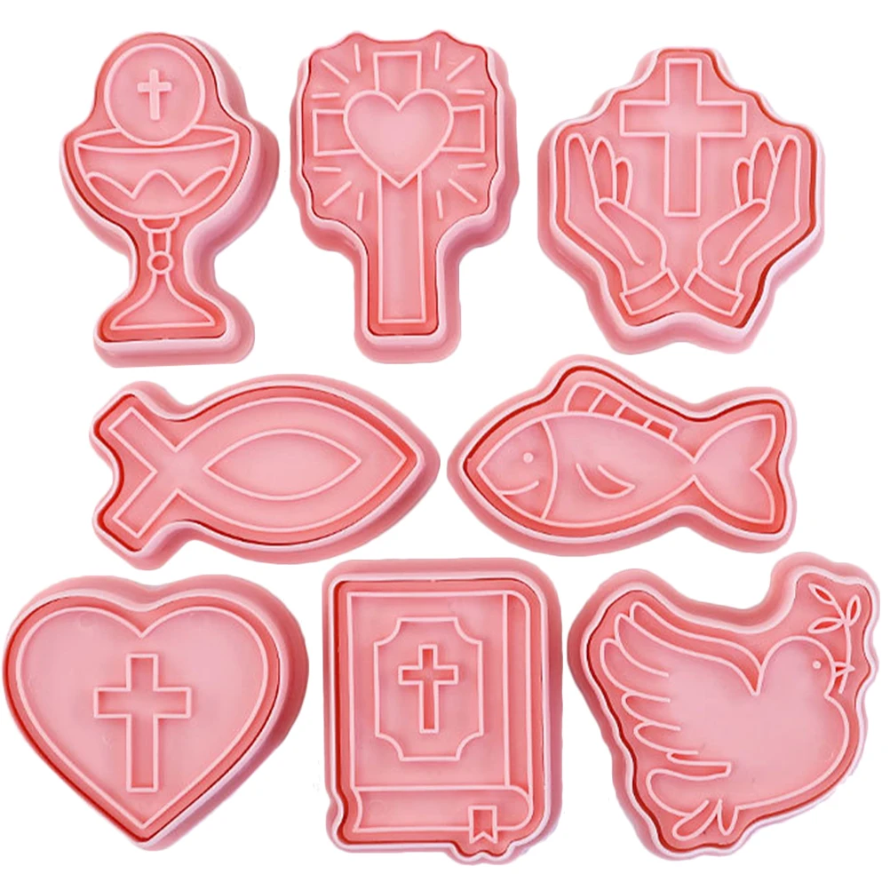 8pcs Cartoon Cookie Baking Shaped Food Cookie Press Molds Pp Plastic Reusable Easter Biscuit Molds DIY Kitchen Tool
8pcs Cartoon Cookie Baking Shaped Food Cookie Press Molds Pp Plastic Reusable Easter Biscuit Molds DIY Kitchen Tool