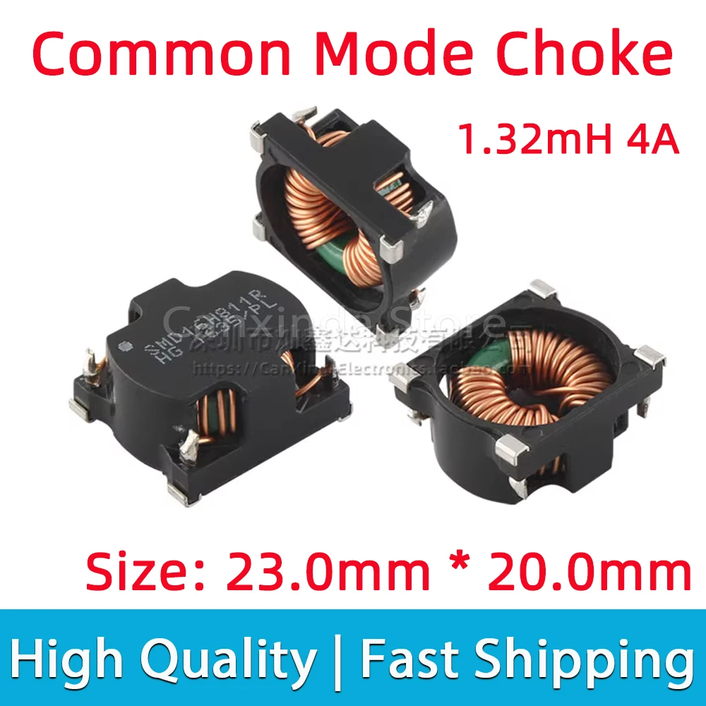 2pcs SMD Common Mode Choke Coil Inductor Transformer Inductance 1.32mH 4A Signal Noise Suppression SMD16H811R
2pcs SMD Common Mode Choke Coil Inductor Transformer Inductance 1.32mH 4A Signal Noise Suppression SMD16H811R