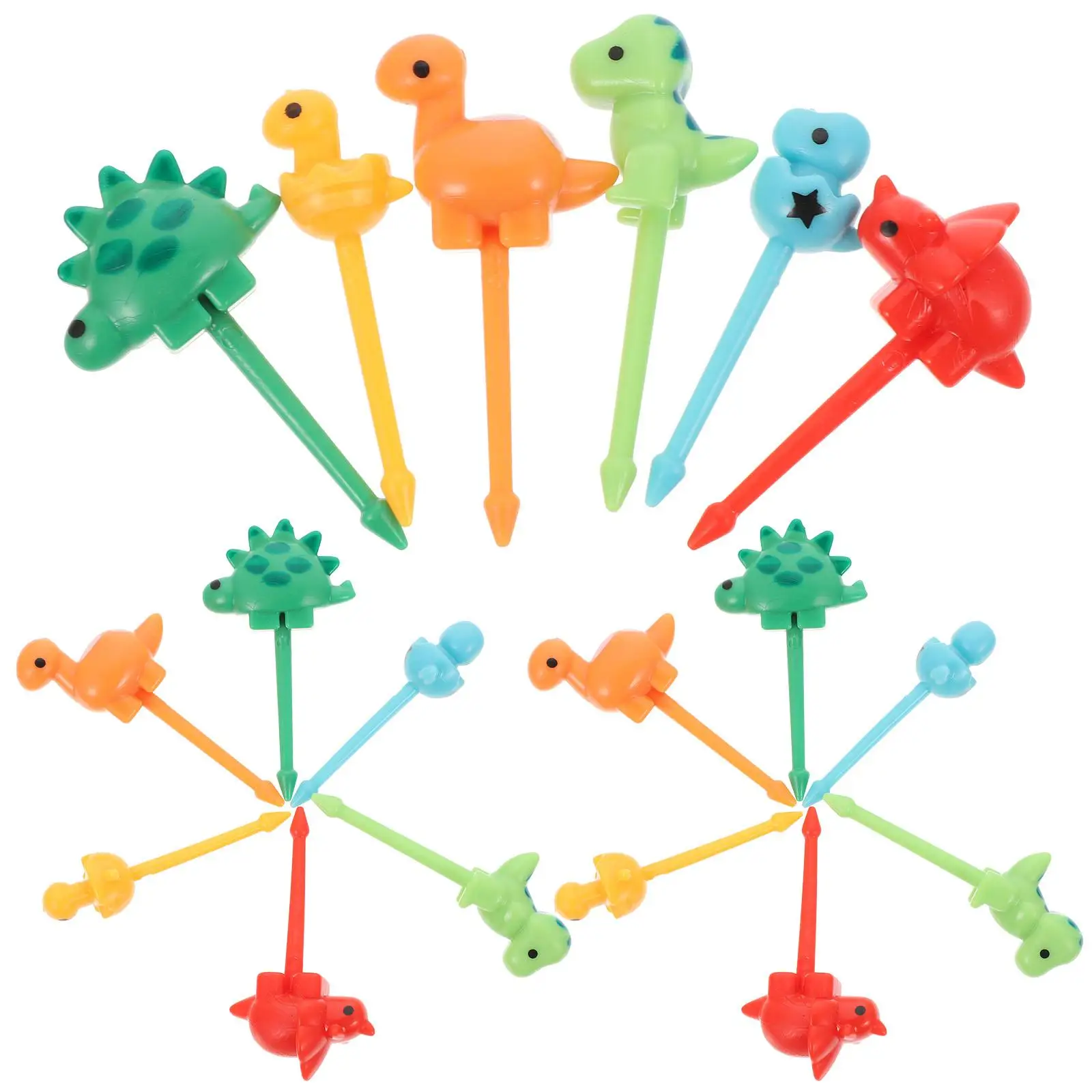 18 Pcs Fruit Dinosaur Fork Child The Animal Cupcake Toppers Abs Snack Plastic Sticks
18 Pcs Fruit Dinosaur Fork Child The Animal Cupcake Toppers Abs Snack Plastic Sticks